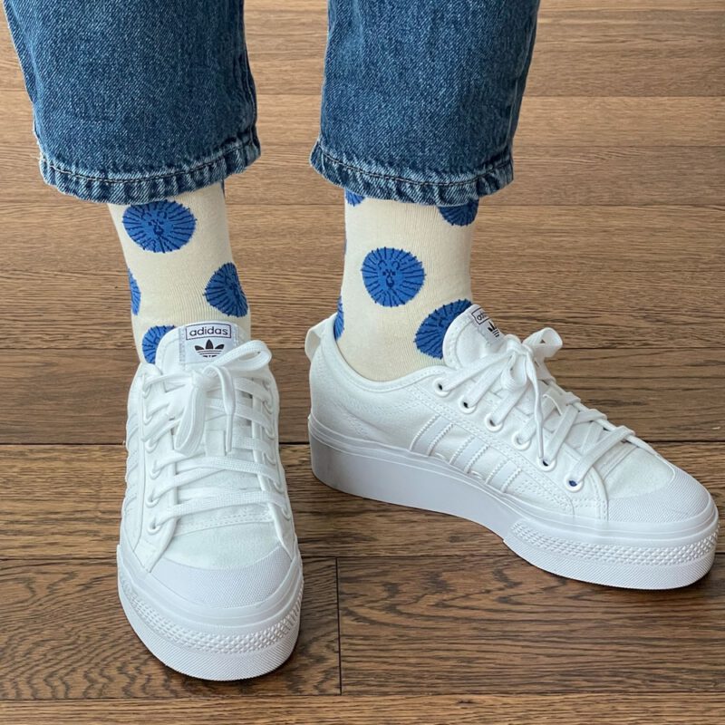 Socken - Lion Blue Ivory